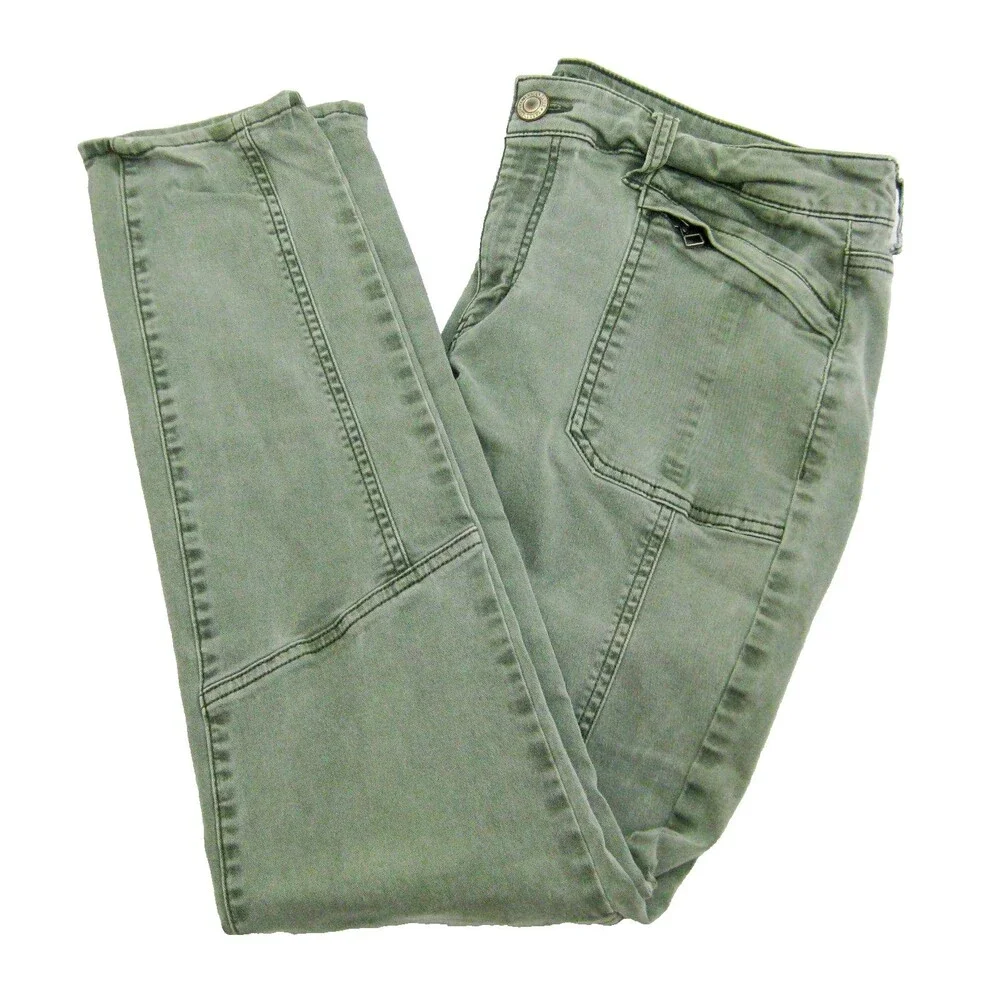 American Eagle Outfitters Womens Size 12 32x29 Green Jeans Denim Pants 4 Pockets